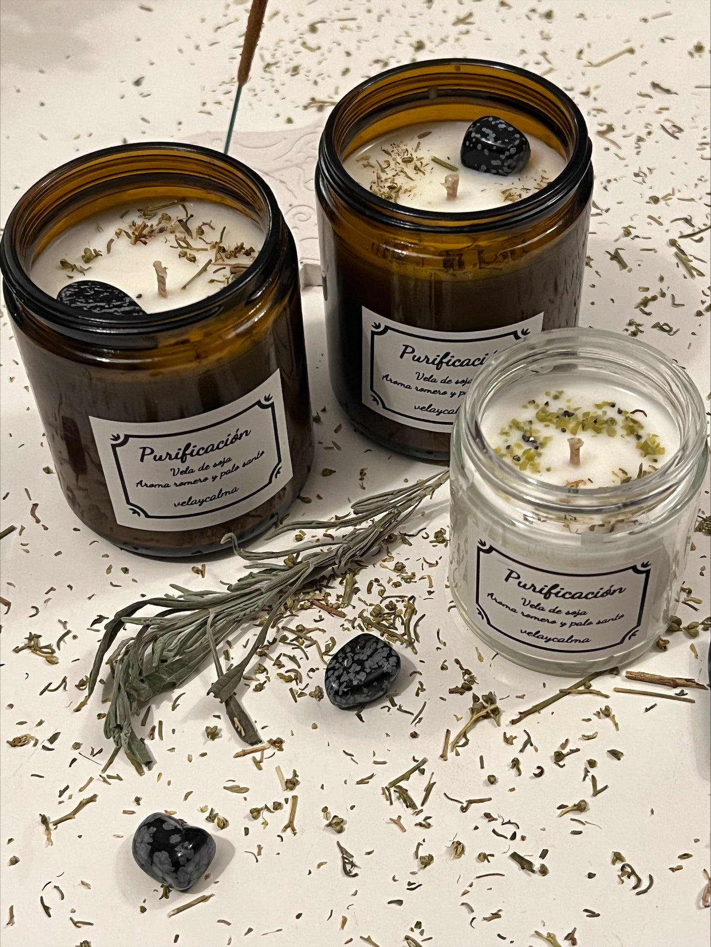 Vela aromática Purificación